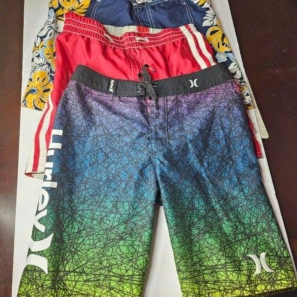 Hurley And Abercrombie & Fitch Swim Shorts. Size 14-16 Boys.